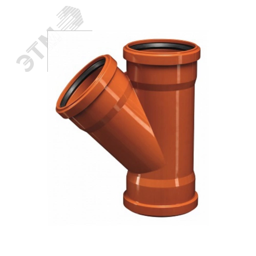 Тройник трехраструбный 87 град. 110 для наружной канализации