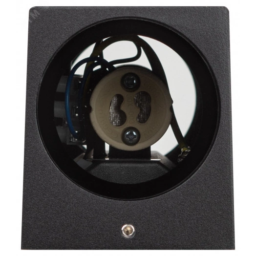 Декоративная подсветка ЭРА WL38 BK MR16/GU10 (2 шт.), черный, для интерьера, фасадов зданий, лампа MR16 ( в комплект не входит)