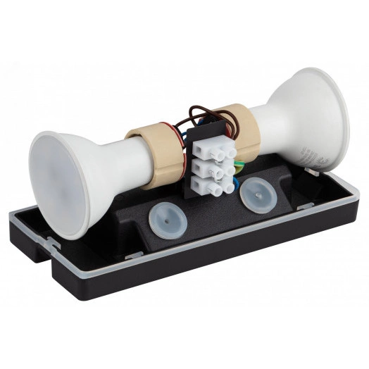 Декоративная подсветка ЭРА WL38 BK MR16/GU10 (2 шт.), черный, для интерьера, фасадов зданий, лампа MR16 ( в комплект не входит)