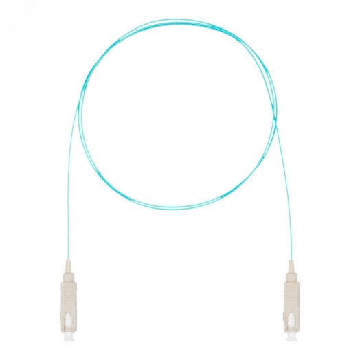 Шнур оптический монтажный (пигтейл), SC-SC, OM3, нг(А)-HF, бирюзовый, 3,0 м