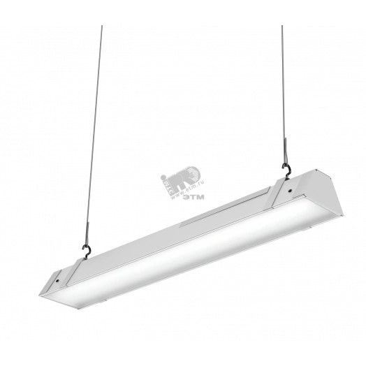 Светильник LED РИТЕЙЛ (ССО) 20Вт 1600Лм 4,0К КСС Д текстурированный рассеиватель, проходной светильник IP20 подвесной