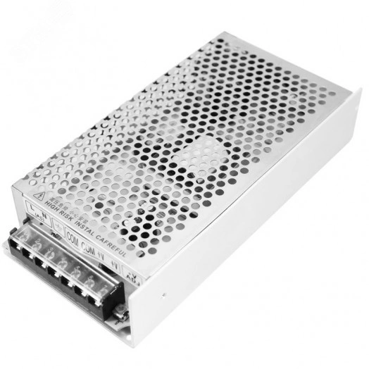 Источник питания 220 V AC/12 V DC 12,5 A 150 W с разъемами под винт, без влагозащиты (IP23)
