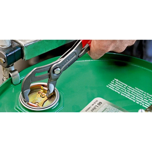 Клещи переставные COBRA сантехнические с фиксатором 50 мм (2) под ключ 46 мм L-250 мм Cr-V серые обливные рукоятки блистер KN-8701250SB