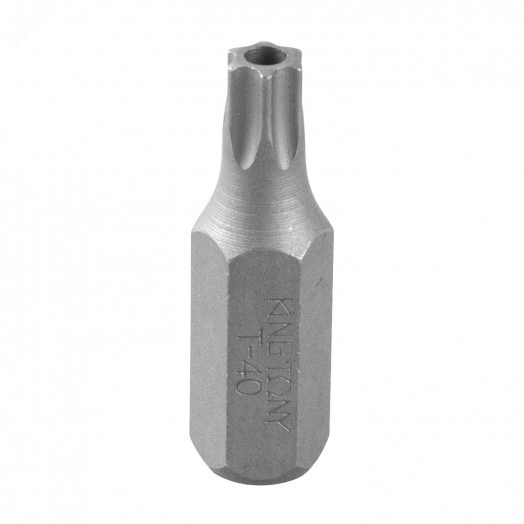 Вставка (бита) торцевая 10 мм, TORX, Т40, L = 36 мм, с отверстием
