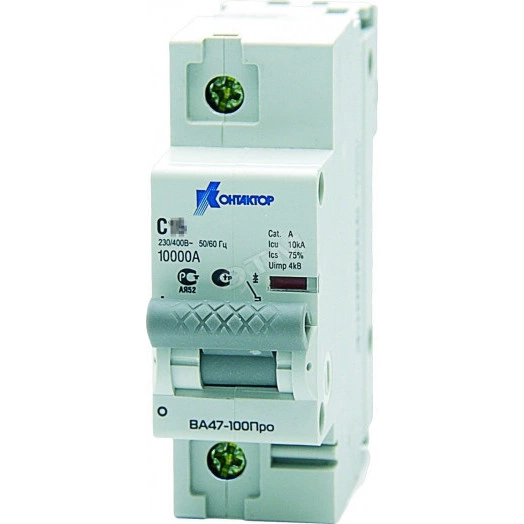 Выключатель автоматический трехполюсный 16А С ВА47-100Про 10kA