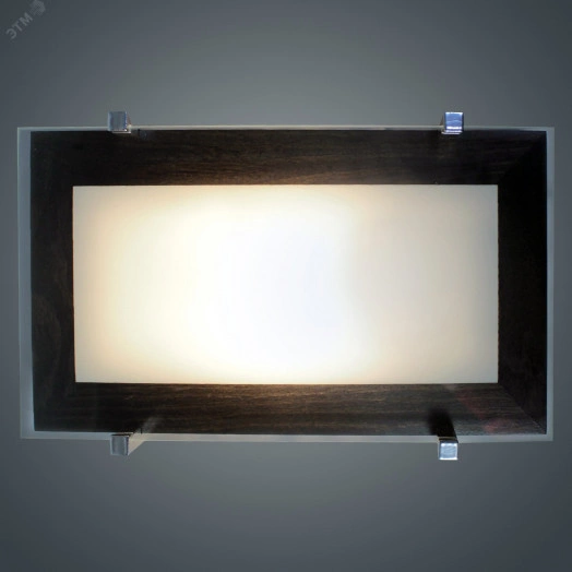 Светильник Полесье 280х160 НББ 06-40 М40 белый корпус венге держатель хром ИУ