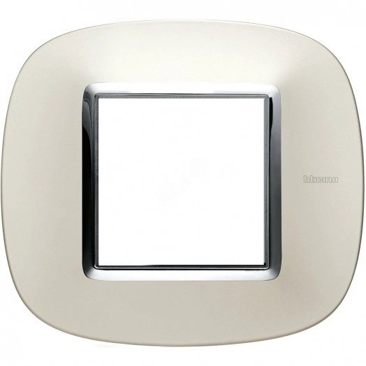 Axolute Рамка эллипс 2 модуля серебро