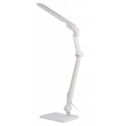 Светильник настольный светодиодный NLED-497-12W-W на струбцине и с основанием белый ЭРА