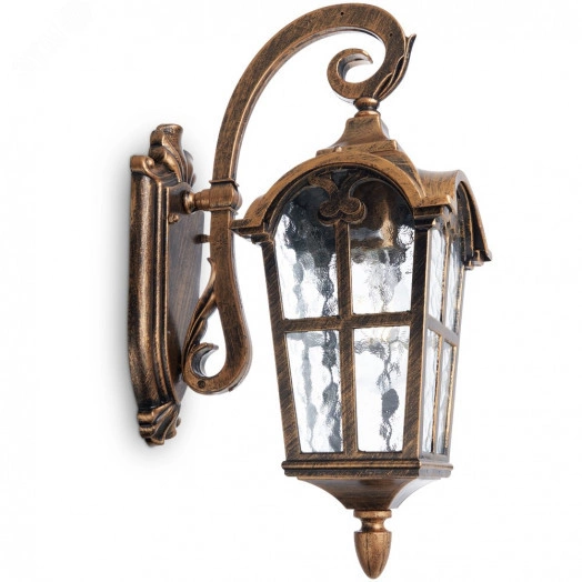 Светильник НБУ-60w вниз Е27 IP44 черное золото