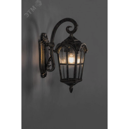 Светильник НБУ-60w вниз Е27 IP44 черное золото