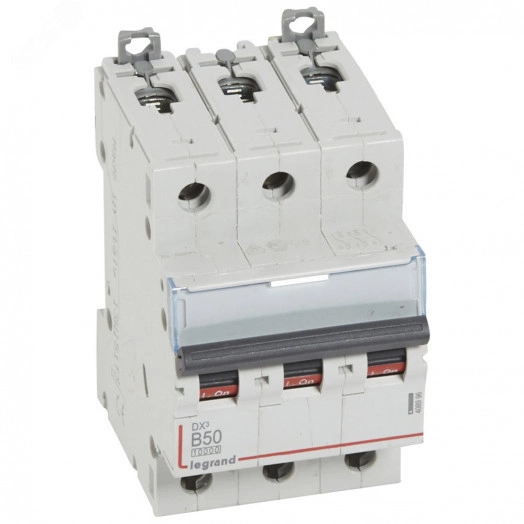 Выключатель автоматический трехполюсный 3А B DX3 10kА/16kА
