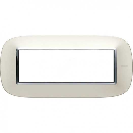 Axolute Рамка эллипс 6 модулей серебро