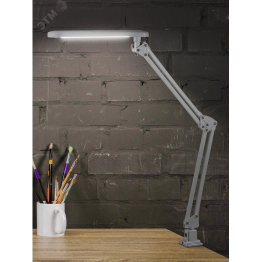 NLED-441-7W-S Светильники настольные ЭРА наст.светильник NLED-441-7W-S серебро