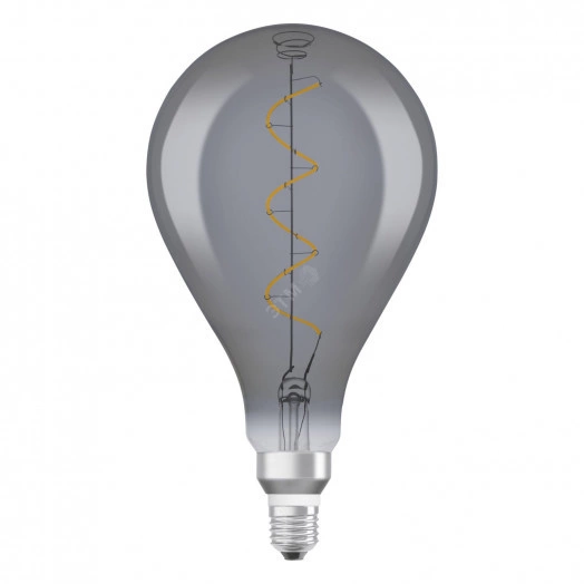 Лампа светодиодная филаментная LED 5Вт Е14 1800K 110лм груша дымчатоая 230V FIL А (замена 12Вт) OSRAM Vintage 190 сертифицирован.