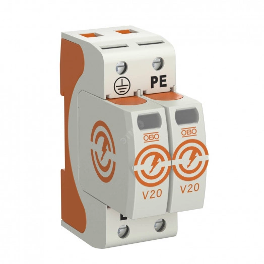 Устройство защиты от импульсных перенапряжений УЗИП для силовых сетей 2 полюса (класс II), 150 В