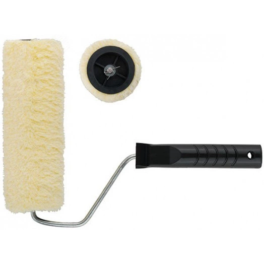 Валик полиакриловый желтый с ручкой 100 мм