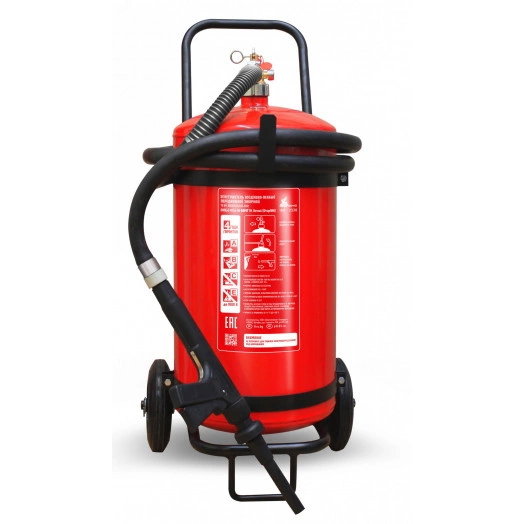 Огнетушитель воздушно-пенный ОВП-40(з) МИГ летний (10А, 233В) на съемной тележке с перекрывным стволом