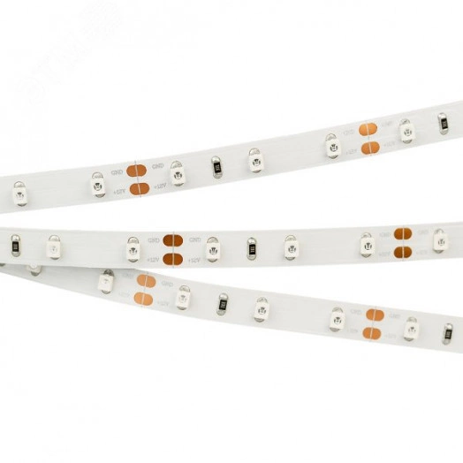 Лента RT-A60-8mm 12V Red (4.8 W/m, IP20, 2835, 5m) (Arlight, 4.8 Вт/м, IP20)