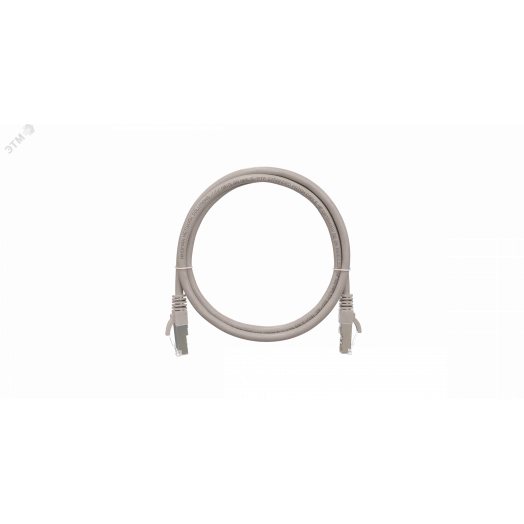 Шнур F/UTP 4 пары Кат.5e 2хRJ45/8P8C T568B 7х0165мм LSZH серый 2м