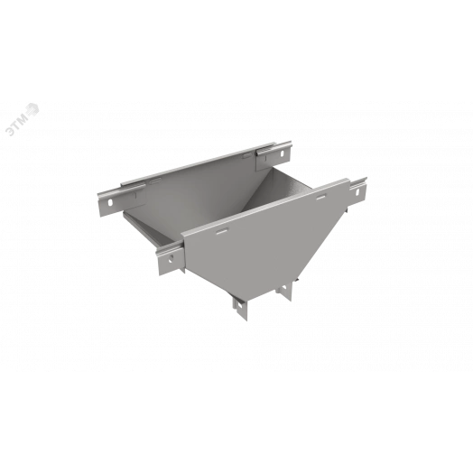 Т-ответвитель переходник 50х500-300 мм верт. c разворотом трассы на 90 гр. ПЛЮС (нижняя часть меньше исходной)