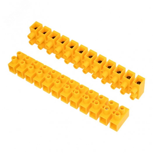 Колодка клеммная винтовая KВ-40 25-40, ток 100 A, полиэтилен желтый 10шт