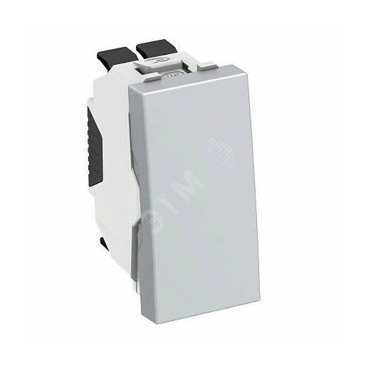 Переключатель 1-полюсный, 10 A / 250 В (алюминий)