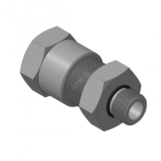 Ввод кабельный КВМ-20/12-Н с резьбой М20х1,5 мм для прокладки кабеля в металлорукаве РЗ-ЦП-20