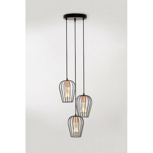 Светильник подвесной (подвес) Rivoli Atena 5063-203 3 х E27 40 Вт лофт - кантри