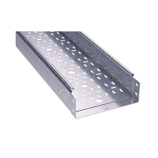 Лоток перфорированный 600х80 L=3000мм толщина 1.2мм цинк-ламельный