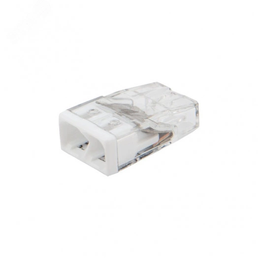 Экспресс-клемма СМК 2273-202, 2-проводная 0.5-2.5 кв мм, прозрачная, блистер 5шт