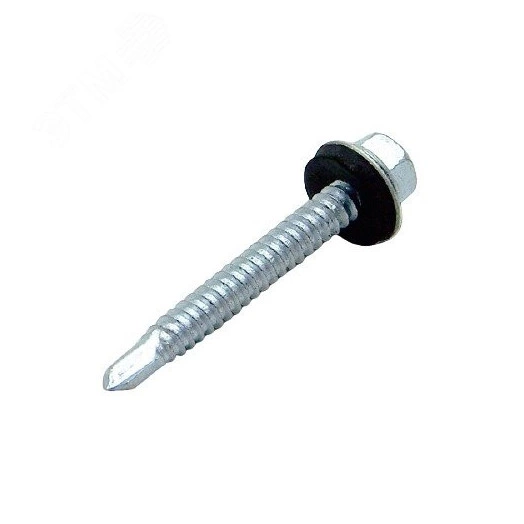 Саморез кровельный 6.3х51 по металлу сверло №3 шайба d=14мм с EPDM прокладкой оцинкованный
