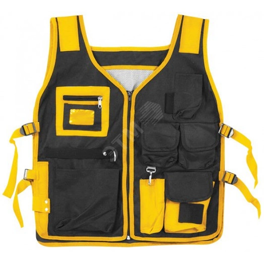 Жилет для инструмента, полиэстер, 13 отделений