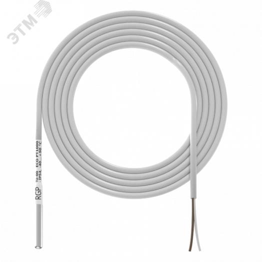 Датчик температуры от -40 до +90 C, NTC10k (3950), накладной, в гильзе 4х30 мм.