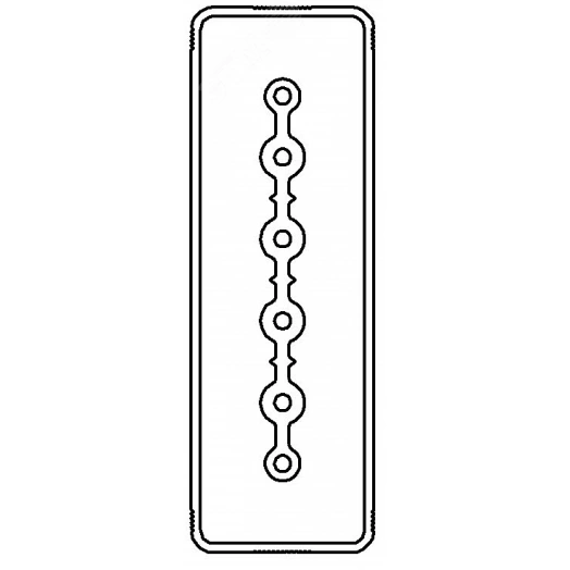 Секция прямая шинопровод 1+0 точек отвода L=3000мм Cu 6P 40A