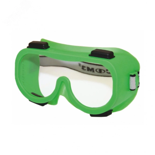 Очки защитные закрытые с непрямой вентиляцией ЗН4 ЭТАЛОН StrongGlass (2C-1.2 PC) (лёгкие, защитные, мягкий корпус с незапотевающим покрытием, непрямая вентиляция, бесцветные)