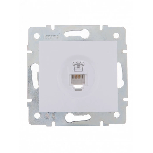 KARINA Розетка телефонная евро белая (10шт/120шт)