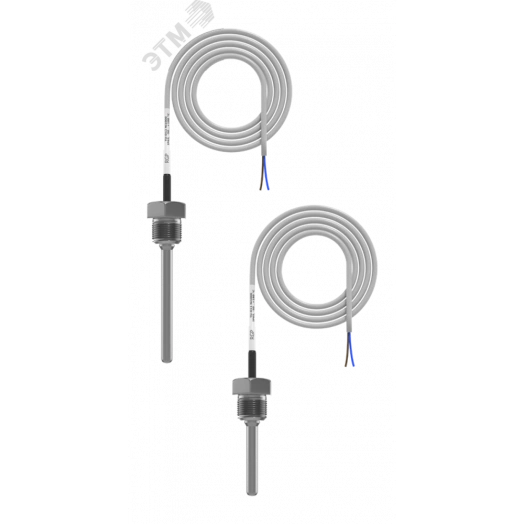 Датчик температуры от -50 до +130 C, PT100, погружной кабельный,50 мм., G1/2