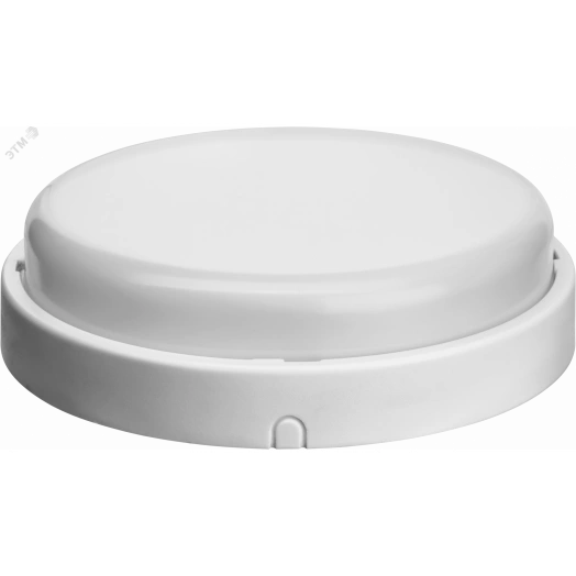 Светильник светодиодный ДБП-12w 4000К 900Лм IP65 круглый пластиковый белый ОНЛАЙТ