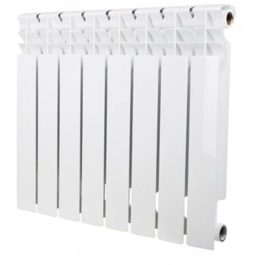 Радиатор биметаллический секционный 500/80/8 боковое подключение
