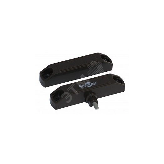 Датчик магнитоконтактный, НР, коричневый, накладной для деревянных дверей, зазор 25 мм