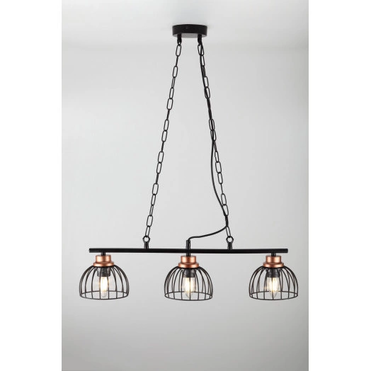 Светильник подвесной (подвес) Rivoli Agira 5047-203 3 х Е27 40 Вт лофт - кантри