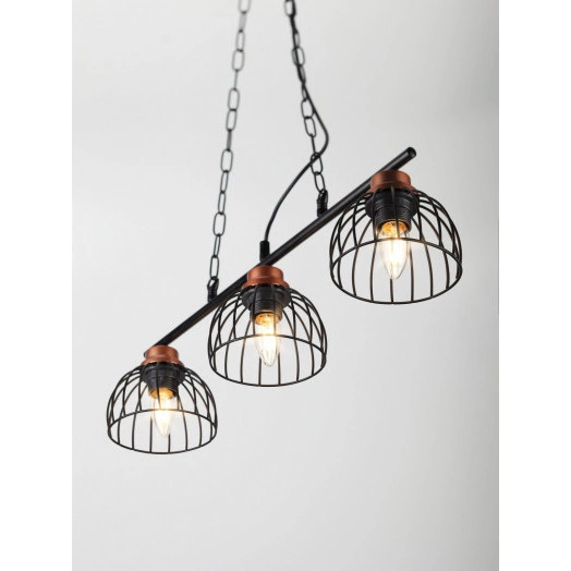 Светильник подвесной (подвес) Rivoli Agira 5047-203 3 х Е27 40 Вт лофт - кантри