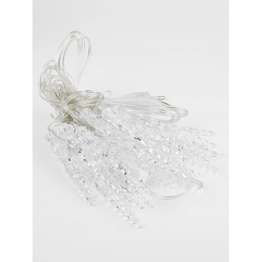 Гирлянда нить Сосульки, синий, 3,8 м, 220 V, длина провода 1,5 м, 20 LED, IP20 ЕGNIG - IC ЭРА