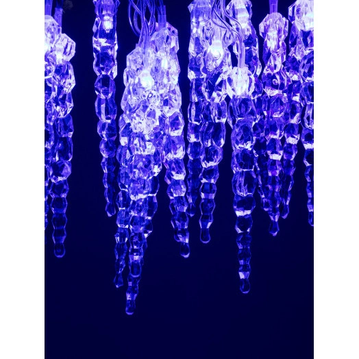 Гирлянда нить Сосульки, синий, 3,8 м, 220 V, длина провода 1,5 м, 20 LED, IP20 ЕGNIG - IC ЭРА