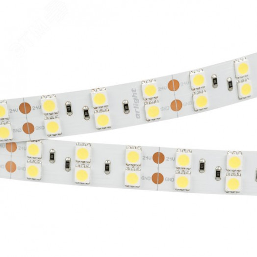 Лента LED RT 2-5000 24V White6000 2x2 (5060, 600 LED, LUX) (ARL, 28.8 Вт/м, IP20)