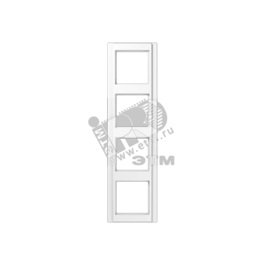 Рамка 4 поста белая