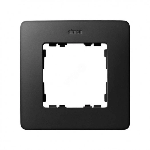 Рамка декоративная, 1 пост, Original, S82 Detail, графит-алюминий