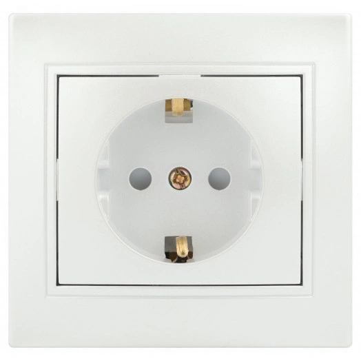 Розетка Intro Plano 1-206-06 с заземлением 2P+