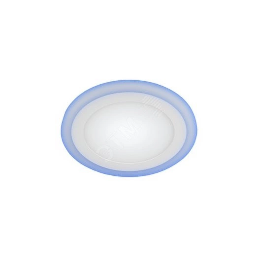 LED 3-6 BL Точечные светильники ЭРА светодиодный круглый c cиней подсветкой LED 6W 220V 4000K