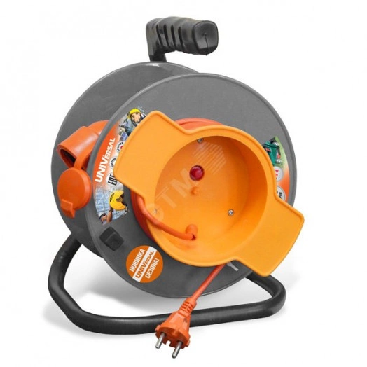 Удлинитель силовой 1х30м ПВС 2х1.0 10А термо